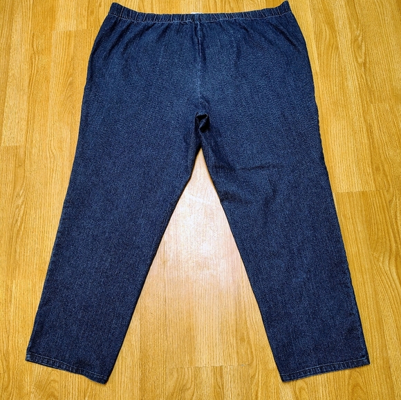 Just My Size Womans Elastic Waist,Blue Jeans, Size 3X - Picture 2 of 9